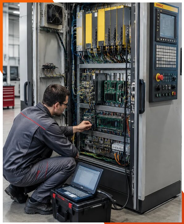 Ремонт систем ЧПУ FANUC промышленных станков в Карасуке